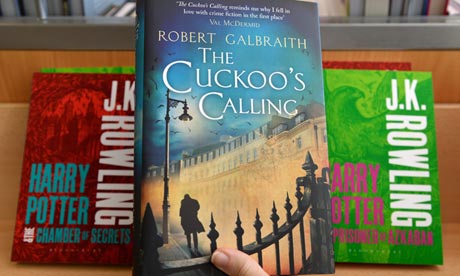 The Cuckoo's Calling, JK Rowling's "secret" crime novel, has topped book charts after it was revealed she had written it under a pseudonym