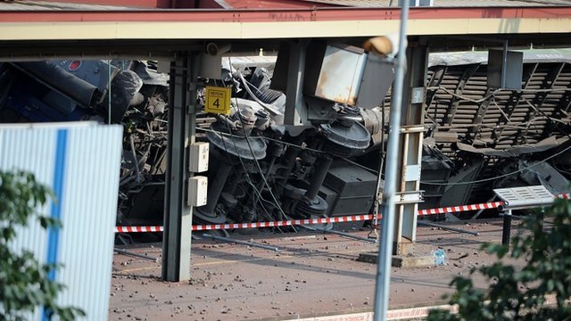 The French train crash which left six people dead may have been caused by a fault in the rail tracks