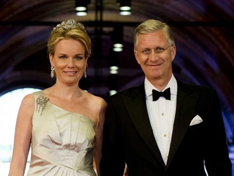 The future King Philippe and the future Queen Mathilde of Belgium