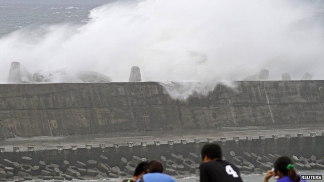 Typhoon Soulik has hit Taiwan, bringing strong winds and torrential rain to the island