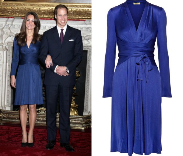When Kate Middleton wore the sapphire blue Issa dress for her engagement announcement in 2010, she sparked one of the first of many Kate fashion frenzies