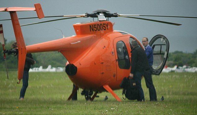 With five days to go until Kate Middleton is due to give birth to their first child, Prince William has borrowed a helicopter once used to circumnavigate the globe in record time