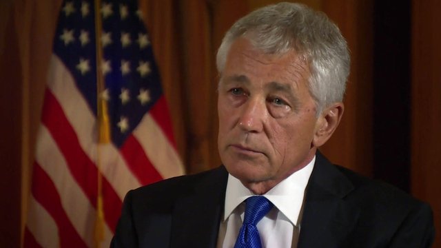 Defense Secretary Chuck Hagel announced that the US forces are "ready" to launch strikes on Syria if President Barack Obama chooses to order an attack