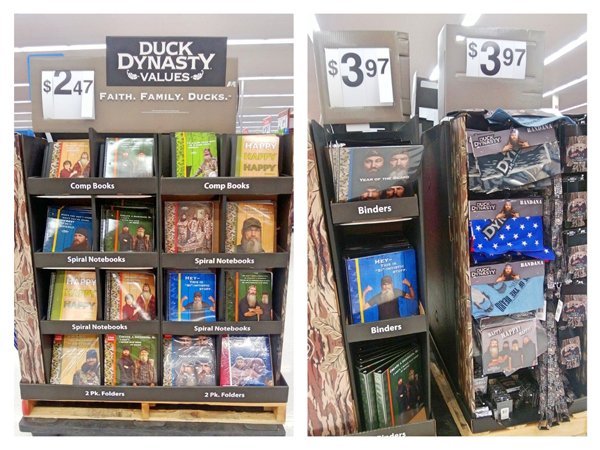 Duck Dynasty school supplies are now at Walmart