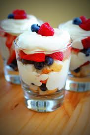Fresh fruit trifles