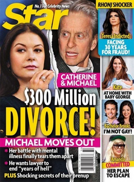 Michael Douglas and Catherine Zeta-Jones divorce