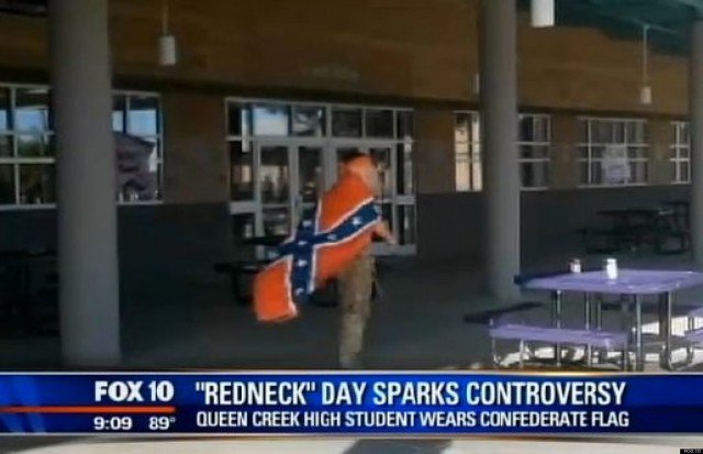 Queen Creek student wore a Confederate flag during Duck Dynasty inspired Redneck Day