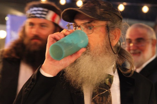 Si Robertson’s blue cup was given to him by his mother while he was in Vietnam
