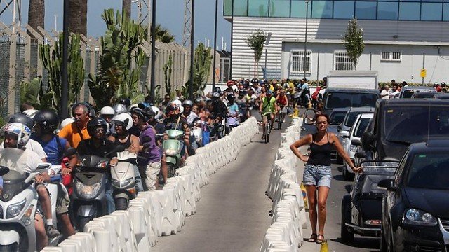 Spain increased border controls and announced it was considering a 50 euro fee to cross its border with Gibraltar