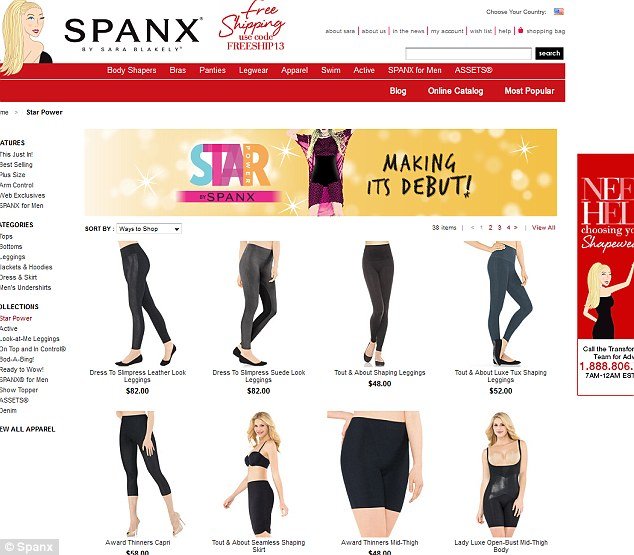 Spanx launched a collection of slimming undergarments in honor of their A-list fans
