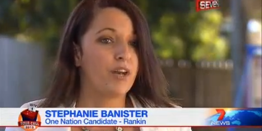 Stephanie Banister, who was widely mocked after she mistook Islam for a country in a TV interview, has withdrawn her candidacy