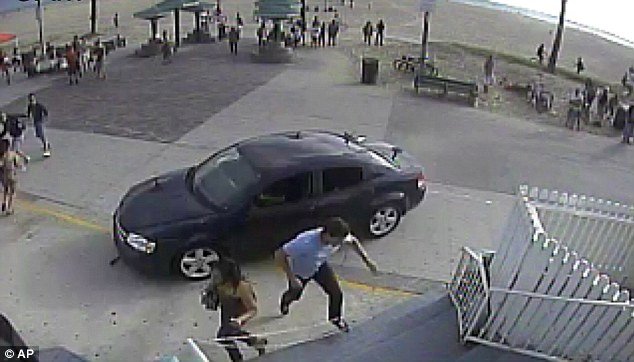 The car sped deliberately through a crowd of pedestrians, killing one, on the Venice Beach Boardwalk
