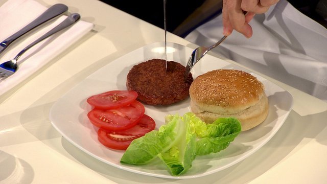 The world's first lab-grown burger was cooked and eaten at a news conference in London