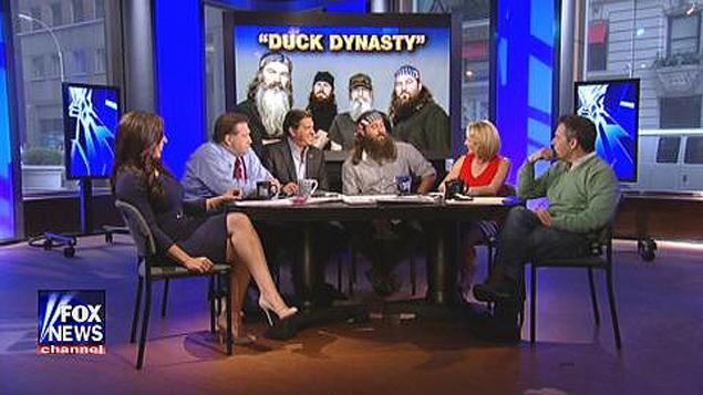 Willie Robertson promoting Duck Dynasty Season 4 on Fox News’ The Five 