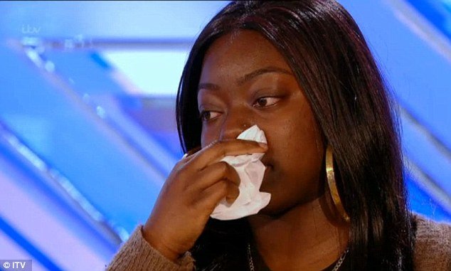 Hannah Barrett broke down in tears as she spoke to X Factor judges 