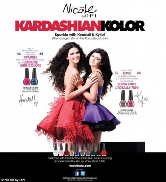 Kendall and Kylie Jenner made $100,000 each to lend their name to OPI nail polishes last year