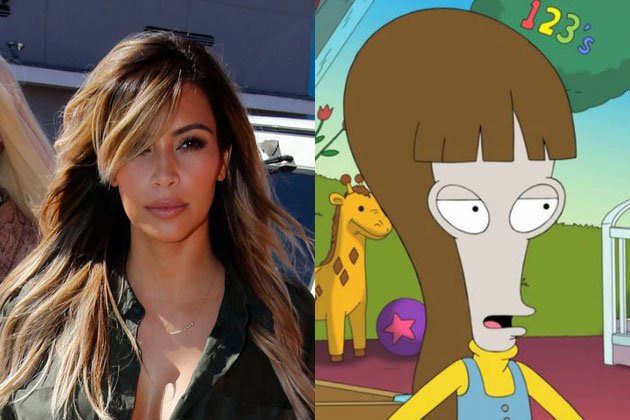 Kim Kardashian will appear on an upcoming episode of the Fox cartoon comedy American Dad! later in this season