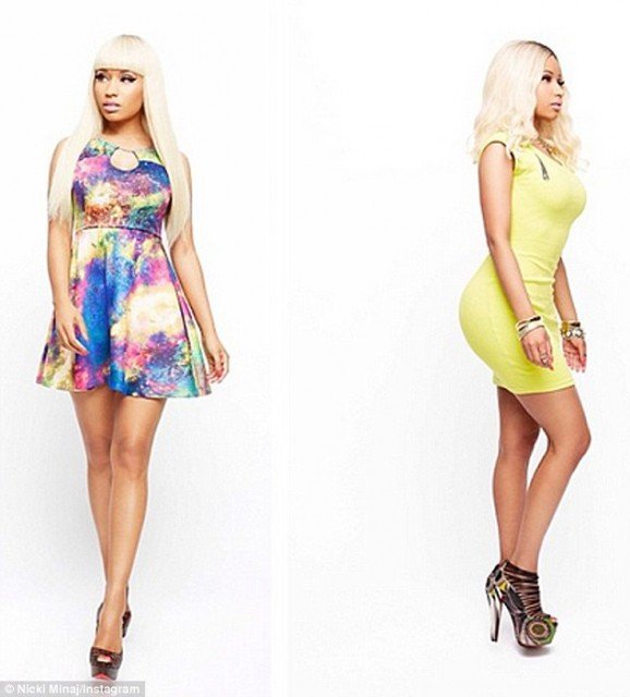 Nicki Minaj took to Instagram to give her fans a generous peek at her upcoming collection for Kmart