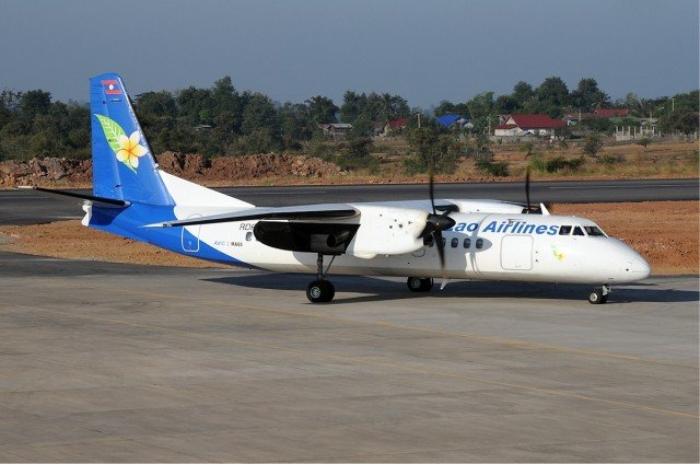 A Lao Airlines aircraft on an internal flight has crashed into the Mekong River in southern Laos, 