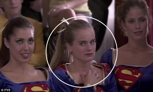 Cressida Bonas appeared in just two minutes of the canned Trinity series wearing a cheerleader costume