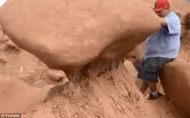 Criminal charges are being considered against US scout leader Glenn Taylor who toppled an ancient rock formation in Utah