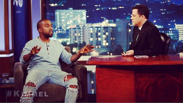 Jimmy Kimmel and Kanye West dispelled the idea their so-called rap feud was a publicity stunt during a sometimes uncomfortable appearance on Jimmy Kimmel Live show