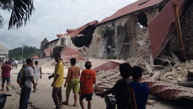 Philippines earthquake struck below the island of Bohol, where the most casualties were reported