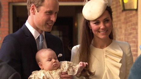 Prince George’s christening has started at the Chapel Royal in London