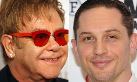 Tom Hardy will play Elton John in a biopic of the singer's life called Rocketman