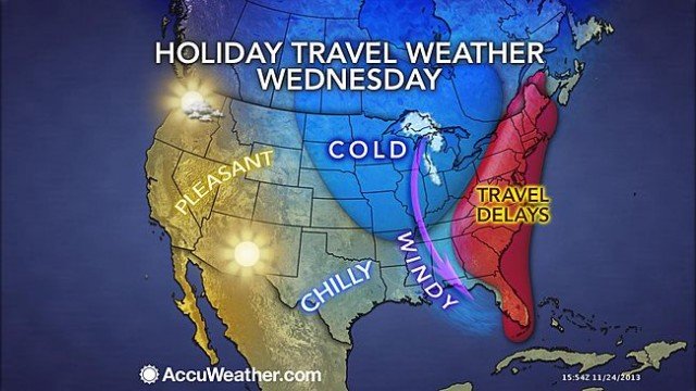 A deadly wintry storm heading toward East Coast threatens Thanksgiving travel plans for millions of Americans