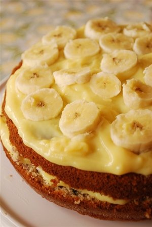 Banana Bourbon Layer Cake