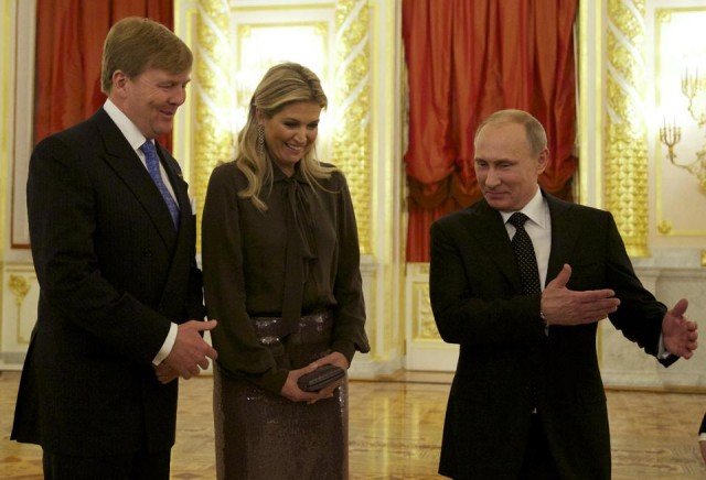 Dutch King Willem-Alexander and Queen Maxim met Russian President Vladimir Putin in Moscow