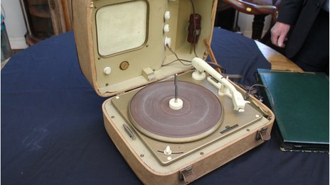 Elvis Presley gave the record player to a German woman as a wedding present more than 50 years ago