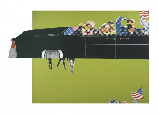 Gerald Laing’s Lincoln Convertible is the only known contemporary painting of the assassination of JFK
