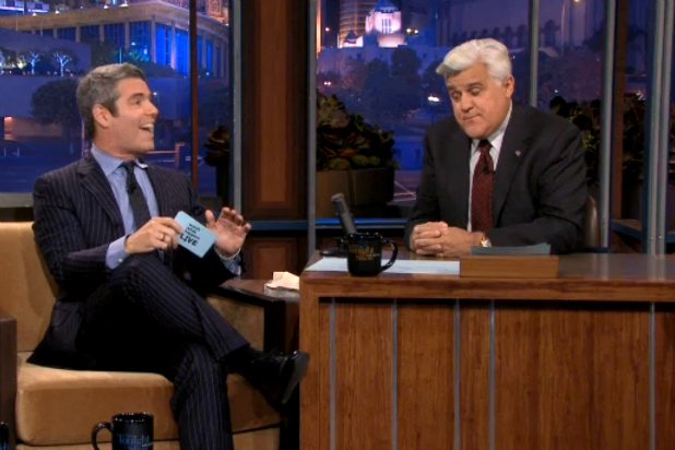 Jay Leno told his guest Andy Cohen during Friday’s Tonight Show that the assumed beef between he and David Letterman is a tabloid creation