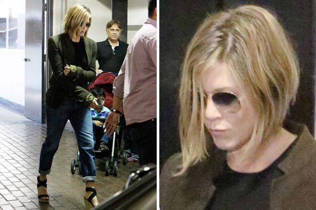 Jennifer Aniston debuted her bob-like hairdo while running errands in Los Angeles