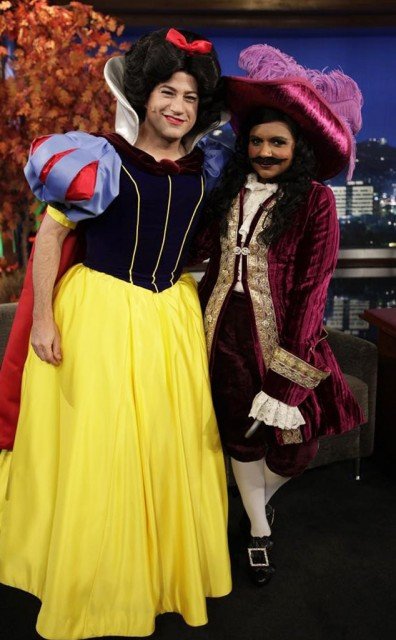 Jimmy Kimmel decided to try Snow White costume for his Halloween show