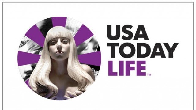 Lady Gaga is lending her image to USA Today's pages in advance of her new album, ARTPOP