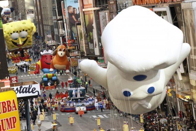 Macy’s Thanksgiving Day Parade balloons may not be flown if the weather creates hazardous conditions