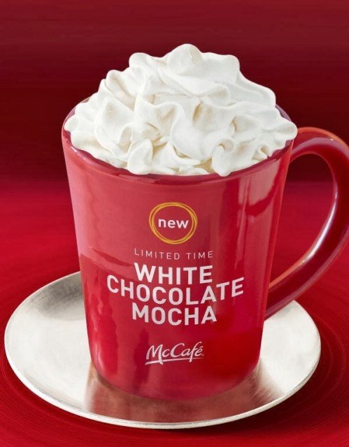 McDonald’s is debuting the McCafé White Chocolate Mocha