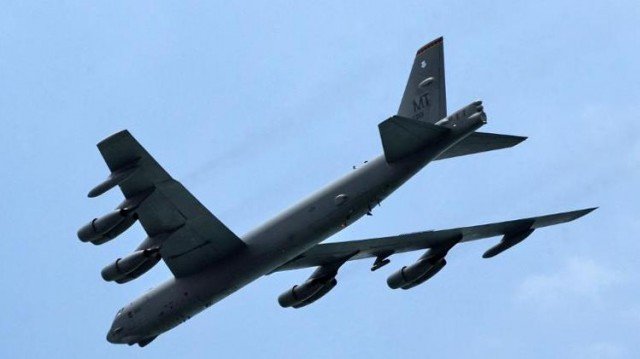 Two US B-52 bombers flew over disputed islands in the East China Sea in defiance of new China’s air defense rules