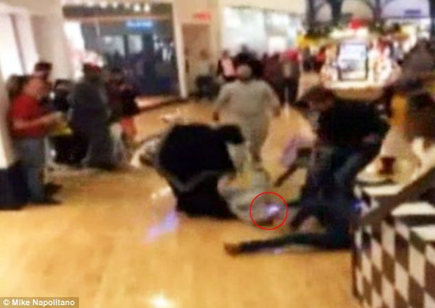 Two women got into a stun gun brawl inside of the Franklin Mills Mall in Northeast Philadelphia during Black Friday shopping