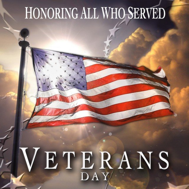 Veterans Day is officially Monday, November 11, 2013