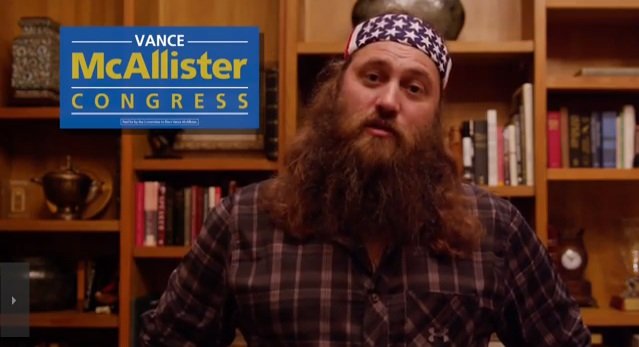 Willie Robertson has endorsed political outsider and Republican businessman Vance McAllister, who will be battling it out December 9  in a special run-off election for a vacant seat in Louisiana’s 5th Congressional district 