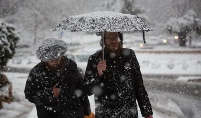 A rare snowstorm has hit Jerusalem area and parts of the occupied West Bank