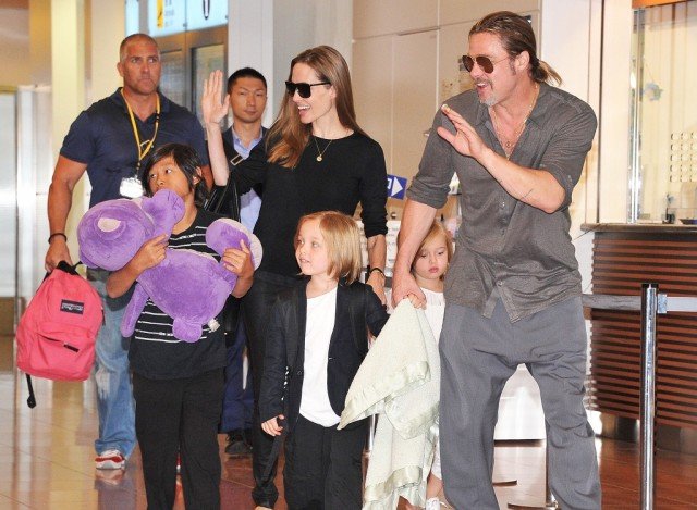 Angelina Jolie, Brad Pitt and their kids made a pre-Christmas Target run in Robina