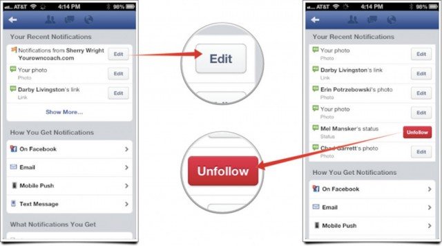 Facebook unveils the "Unfollow" button