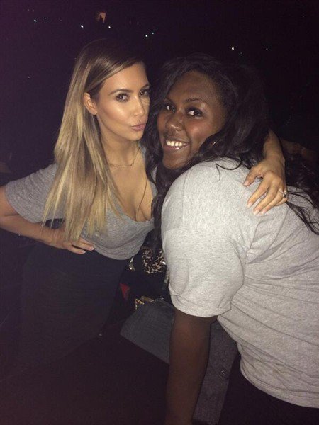 Kim Kardashian invited Myleeza to sit with her in the VIP section at Kanye West’s Yeezus concert in New Orleans