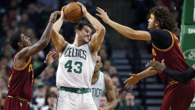 Kris Humphries came pretty close to scoring two points for the other team during the Boston Celtics' matinee matchup against the Cleveland Cavaliers