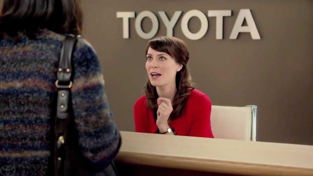 Woman in toyota commercials pregnant